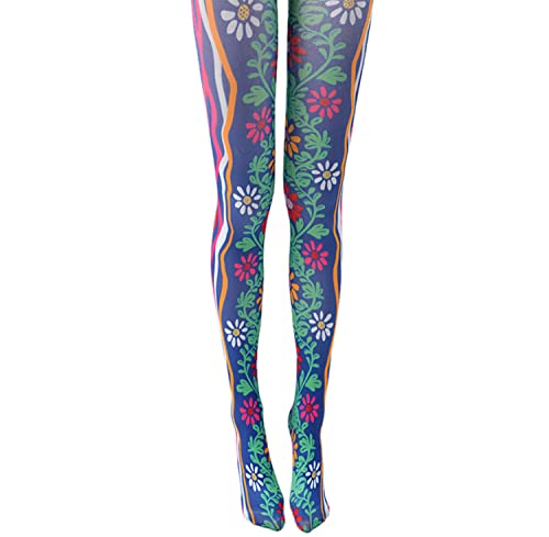 Image of Sahabowi Women Tights, Opaque High Waist Pantyhose, Vintage Control Top Stockings