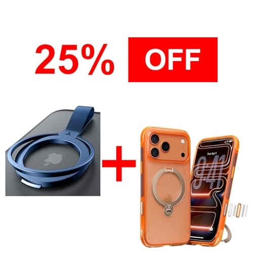 TORRAS Magnetic Stand Case & Magnetic Phone Grip Ring Holder Kickstand