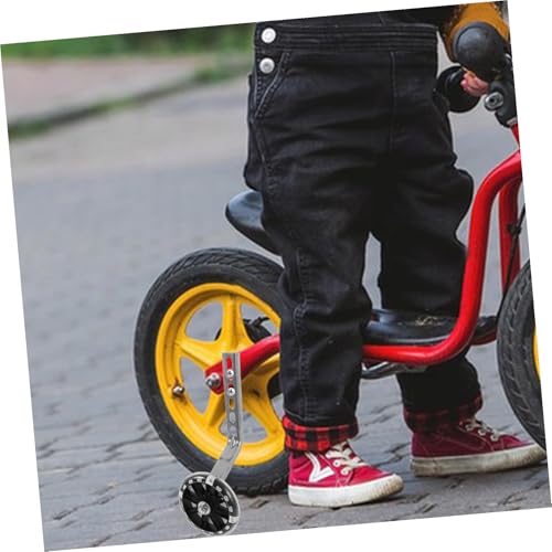 Ruedas de Entrenamiento LED Duraderas GARVALON para Bicicleta, Ruedas Auxiliares de Repuesto con Diseño Silencioso, Juego de Soporte Negro para Principiantes (Niños) miniatura 5