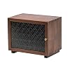 zyr Schwarzes Walnussholz-kleines Kabinett-Retro-Locker-rustikale Küchen-Badezimmer-Arbeitsplatz Mit Glasfenster Sideboard Geschirr Lagerschrank