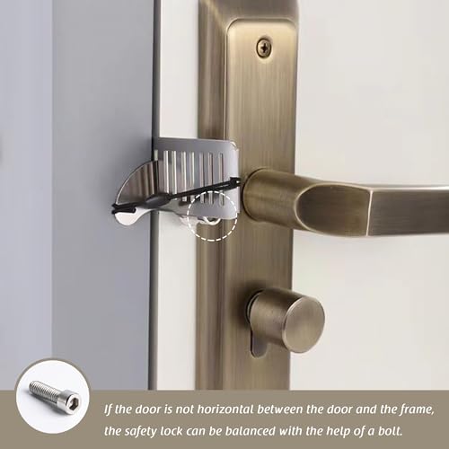 MEGAVOW Security Portable Door Lock Without Drilling, Portable Door Lock - Image 3