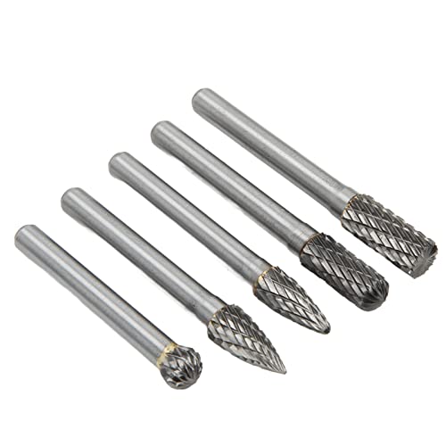 Set de 5 fresas rotativas de carburo de tungsteno miniatura 3
