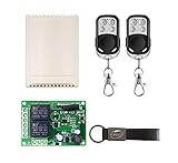 FÁCIL PROGRAMACIÓN: Extremadamente fácil de configurar, la carcasa suministrada es para uso interior, también es posible quitar la placa electrónica para insertarla en una caja estanca ya existente y conectar una antena externa al terminal provisto en el circuito. el receptor es compatible con el tipo de control remoto de código fijo (1527) y (2262).