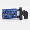 Generic 1Pcs Changeover Switch 3 Position 24 Terminals LW26-20 D606 Ui 380V Ith 20A Universal Rotary Cam Selector Transfer Switch Latching Switches, BlueBlack