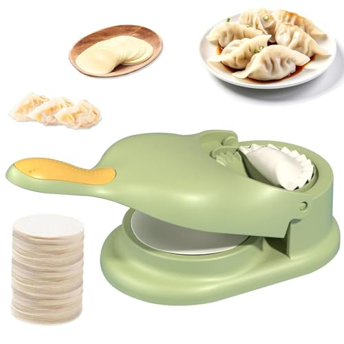 BCENG Dumpling Maker Teigtaschenformer 2 in 1 Automatische Knödelmaschine Ravioli Maker Manual Dumpling Wrapper Making Mold Manuelle Ravioli Ausstecher für Küche Dumpling Ravioli Machen