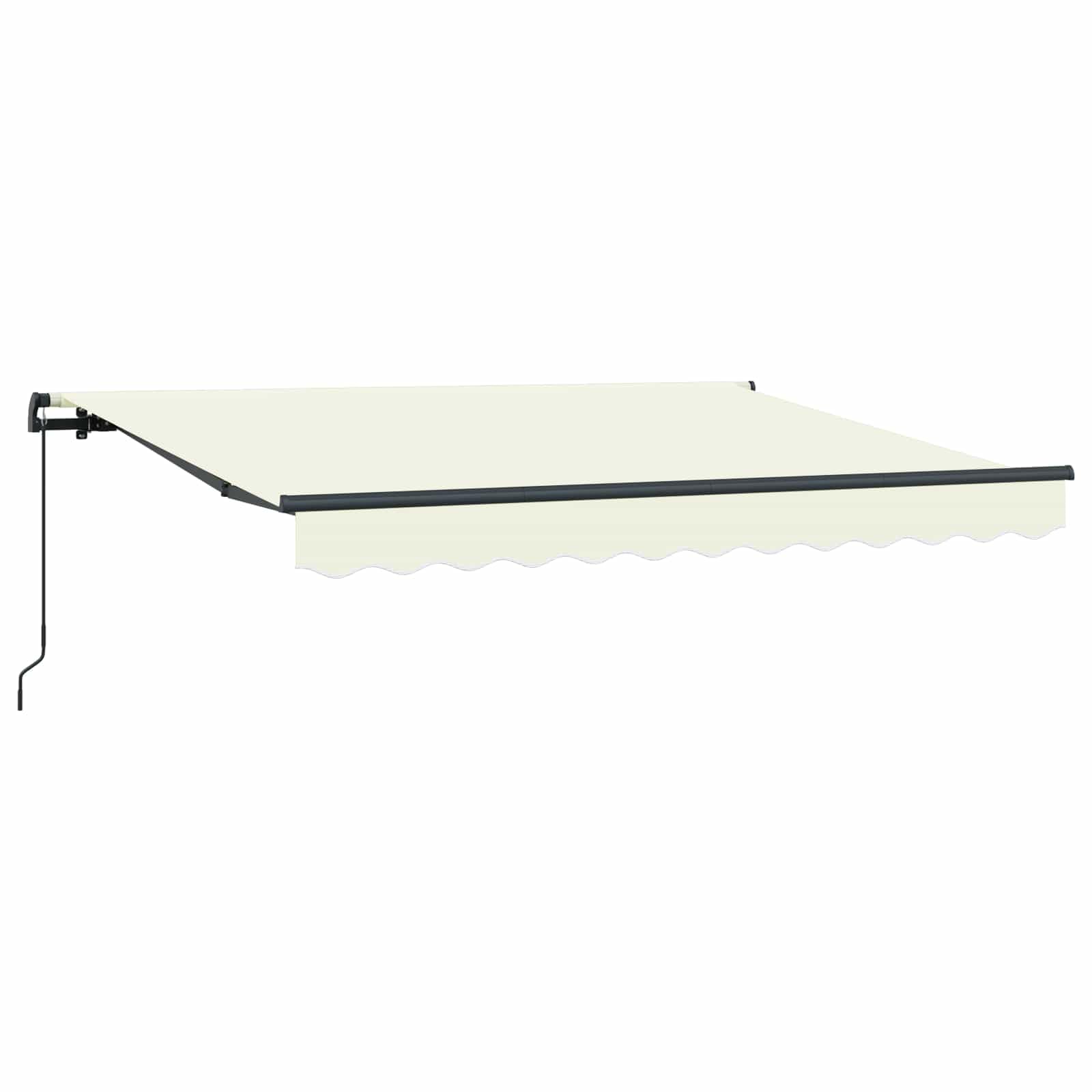 Auvent rétractable manuel 300 x 200 cm pour protection solaire de terrasse