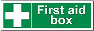 VSafety First Aid Box Sign - Landscape - 300mm x 100mm - Self Adhesive Vinyl