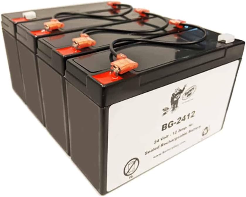 BatteryGuy ELB2410 & ELB2412A Replacement 24V 12Ah SLA Battery Brand Equivalent (Rechargeable) - Qty of 1