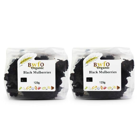 Buy Whole Foods Organic Black Mulberries (250g)