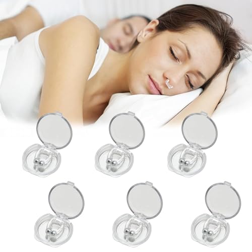 Anti Snoring Devices 6 Pack Magnetic Anti Snore Nose Clip for Sleep