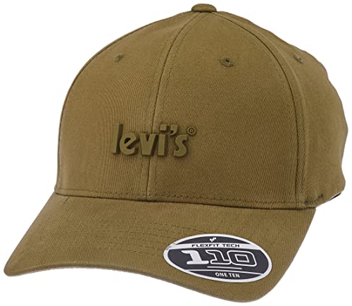 Levi's Poster con Logo Flexfit cap Cappellino, Verde (Dark Green), Taglia Unica Unisex-Adulto