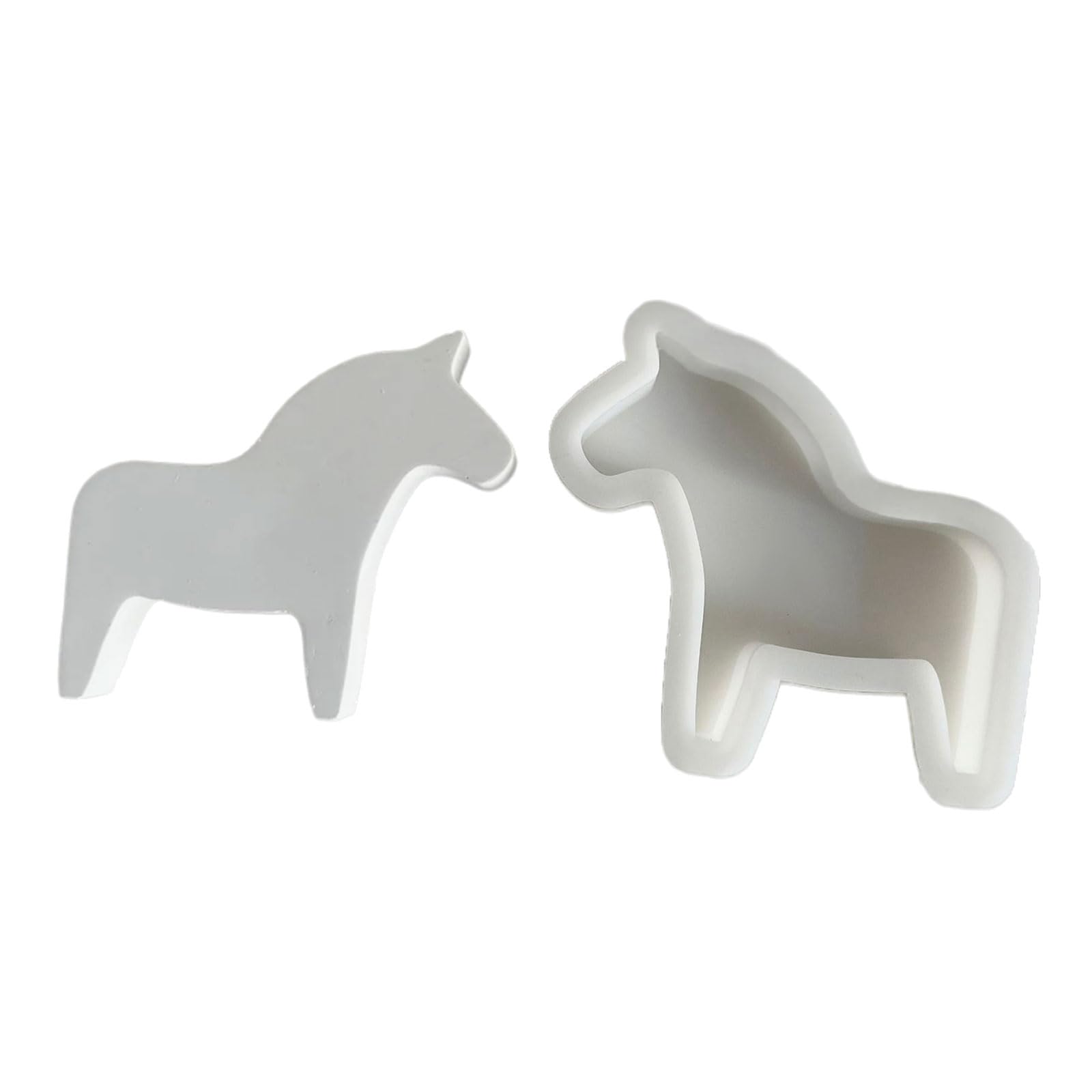 Yhplxyuus Horse Shaped Resin Molds, Animal Resin Molds for Craft Gypsum Ornaments Cake Fondant Decorations Baking Fine