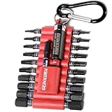 Geinxurn Impact Hex Screwdriver Bits Set,22 Pcs Magnetic Metric S2 Steel Multi Insert Power Bit Tips with Organizer Sleeve and Storage Strip