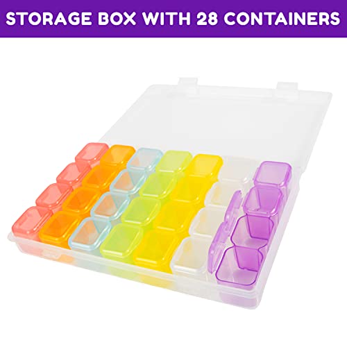 41 Pcs Diamond Painting Accessories - Art Accessories and Tools - Diamond Painting Kits for Adults DIY with Storage Container, Wax - Thumbnail 2