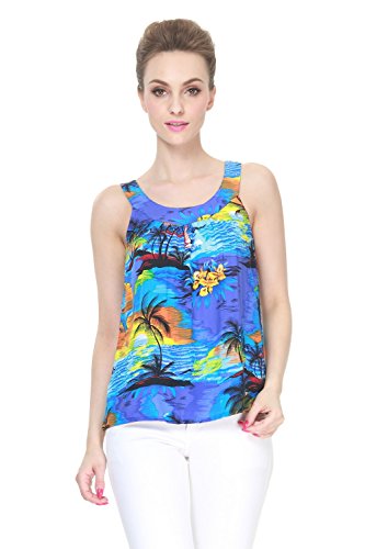 Image of Hawaii Hangover Family Matching Hawaiian Clothes, Sunset Blue | Family matching Hawaiian outfits, Sunset Blue, lightweight rayon, machine washable, tropical print, luaus, cruises