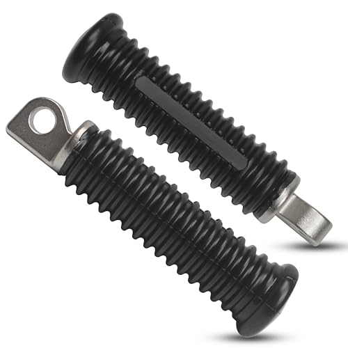 2pcs Foot Pegs Fit for Harley, Passenger Motorcycle Foot Pegs for Harley Davidson Sportster 883 1200, Forty Eight, Iron 883, Dyna, Road King, 10mm Bore, Aluminum Bike Rear Footrest Pedals Mounting