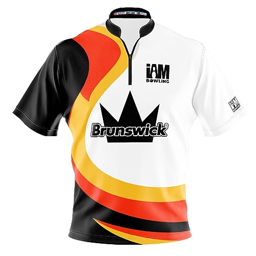Logo Infusion Dye-Sublimated Bowling Jersey (Sash Collar) - I AM Bowling Fun Design 2008-BR - Brunswick (Men's M) Multicolored
