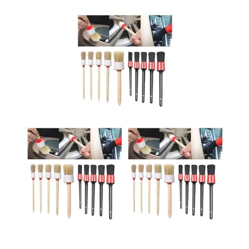 3セットホイールエアベントのクリーニング用自動車ディテイリングブラシセット 10 個, 10個セット