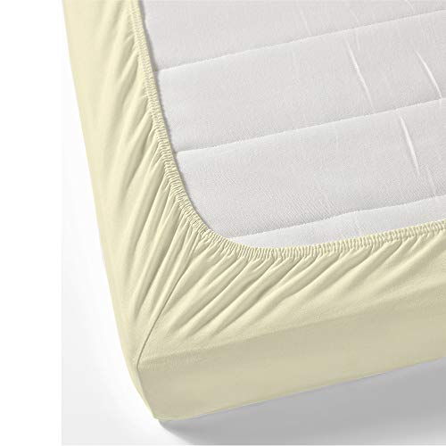 Rajlinen Microfiber Rv Sheet Sets, 48X75 3/4 Full Bunk, Ivory Bed Sheets For Campers/Rv's/Travel Trailers Rv Sheets Three Quarter Bed Sheets Fitted Rv Bunk Sheets Fit Mattress Up To 12" Deep #TOP4