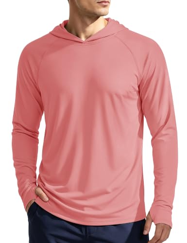 Image of KEFITEVD Men's Sun Hoodie Long Sleeve Fishing UPF 50+ SPF Quick Dry Shirts