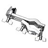 NAGUUD Cymbal L-Arm Rod Boom Arm with Mounting Clamp, 17.5" Cymbal Arm with Bracket Holder Extension Attachment , 360°Cymbal Extension Mount Clamp Drum Set Accessories Silver #5