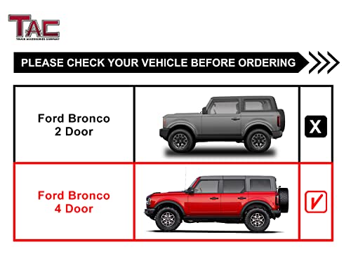 Estribos TAC Summit para Ford Bronco 2021-2026 4 puertas miniatura 3