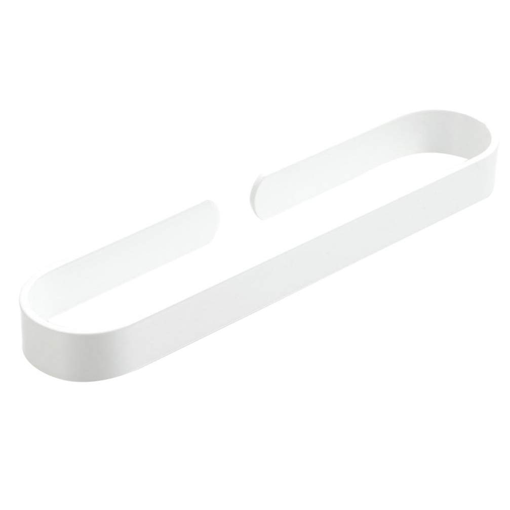 SOVORM Toallero de Acero Inoxidable con aro Negro para baño, toallero de Pared, Accesorios de baño (Negro, 40 cm) Toallero de Pared (Blanco, 30 x 7 cm) The New