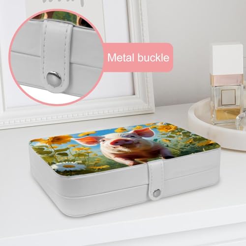 Boîte à bijoux de voyage à compartiments amovibles pour fillette - 7