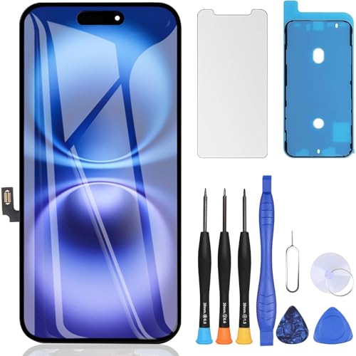 Écran iPhone 16 Plus LCD Retina COF avec kit outils réparation et adhésif étanche