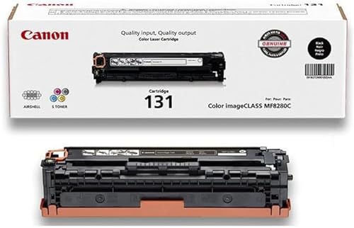 Canon Paquete de cartuchos de tóner 131 para impresoras imageCLASS MF8280Cw y MF628CW, 1500 hojas, negro, cian, magenta, amarillo
