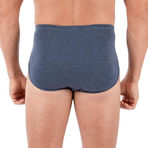 Cottonique Men's Latex-Free Hipster Brief Made from 100% Organic Cotton (2/Pack | Colored)2