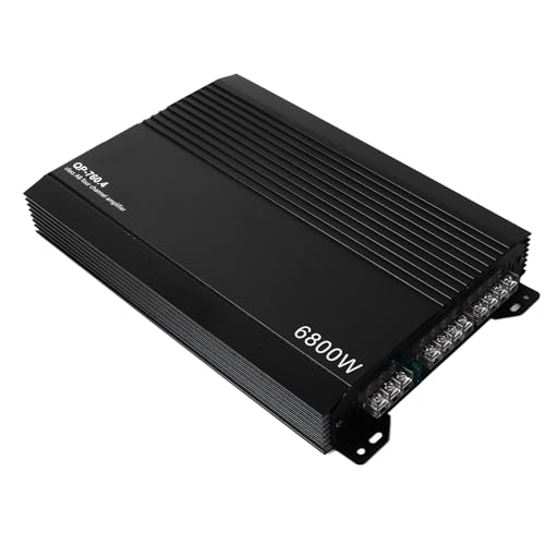 Aramox 4 Kanal Verstärker Auto Auto-Stereo-Verstärker, Auto-o-Verstärker, 4-Kanal-Aluminiumlegierung, Leistungsverstärker mit Hoher Wärmeableitung, Auto-Lautsprecher, Auto-o-Verstärker