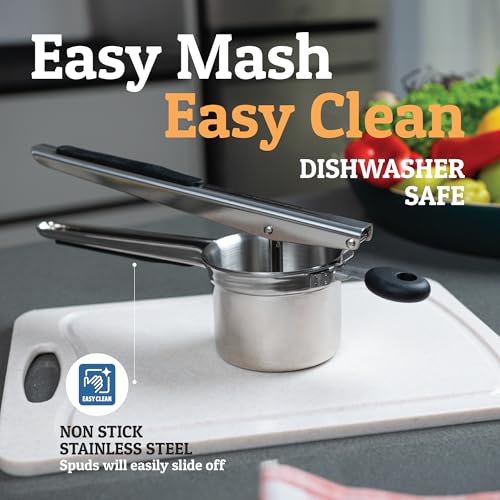 image for PriorityChef Large 15oz Potato Ricer, Heavy Duty Stainless Steel Potat