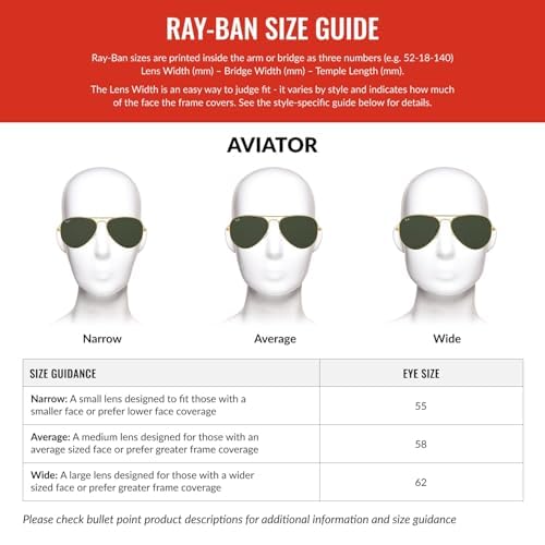 Image of Ray-Ban RB3025 Classic Aviator Sunglasses