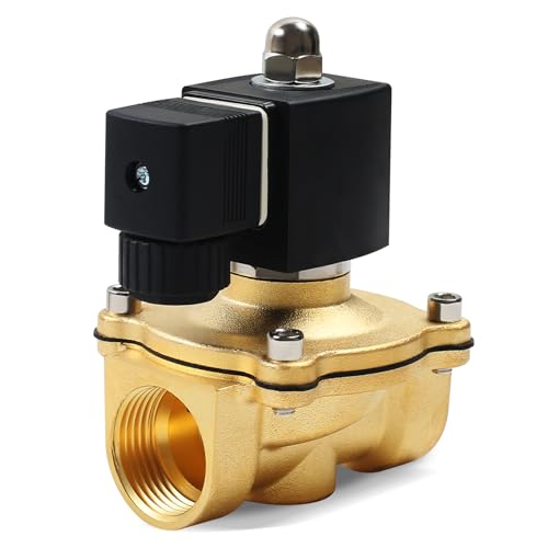 YedZen Magnetventil Messing, 230V AC G1\" Geschlossen N/C 0-10 bar DN25 Messing Elektromagnetventil, Direktwirkende Elektrisch Magnet Elektrisches Magnetventil für Wasser Luft Diesel Kerosin Benzin YedZen Magnetventil Messing, 230V AC G1\" Geschlossen N/C 0-10 bar DN25 Messing Elektromagnetventil, Direktwirkende Elektrisch Magnet Elektrisches Magnetventil für Wasser Luft Diesel Kerosin Benzin
