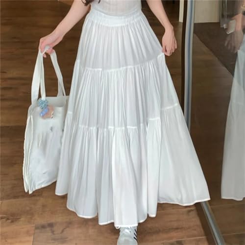 Generic Women Summer Loose Long Skirts for A Line Cake Skirt Woman Fashion Midi Skirt Ladies4