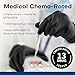 Supmedic Disposable Nitrile Gloves, Chemical Resistant, Powder-Free, Latex-Free, Food Safe, Medical Exam Gloves, Black, X-Large, 100 Pcs