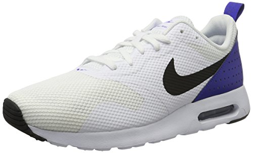 Nike Air Max Tavas - Zapatillas de Entrenamiento Hombre, Blanco (White / Black / Paramount Blue), 40.5 EU