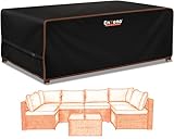 Gartenmöbel Abdeckungen wasserdicht 242x182x100cm Außenmöbel Abdeckung rechteckig / rechteckig Patio Möbel Abdeckung 210D Oxford Stoff Rattan Tisch und Stuhl Set Abdeckungen