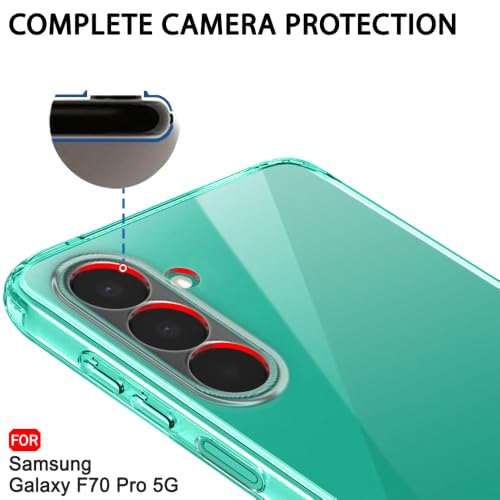Image of TheGiftKart Back Cover Soft Case for Samsung Galaxy F70 Pro 5G | Best Camera Protection | Inbuilt Dust Plugs & Anti-Slip Grip | Ultra Clear Slim Cover Case for Samsung F70 Pro (Silicone, Transparent)