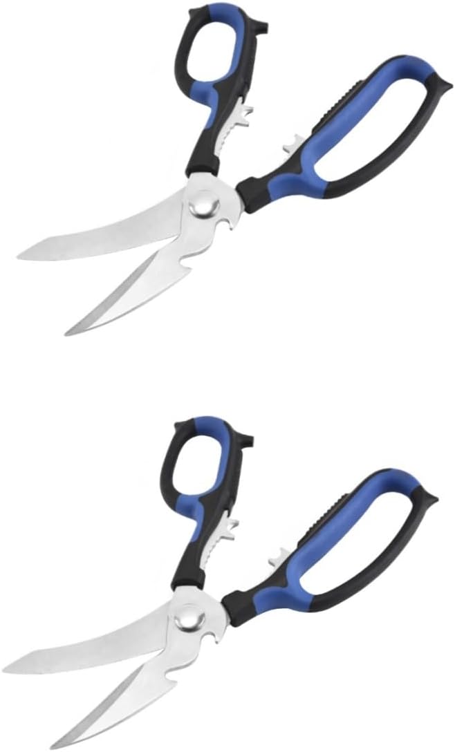 Unomor Pcs Kitchen Gadget for Bone Cutting Heavy Duty Stainless Steel Chicken Scissors Easy to Use for Meat Turkey Steak Seafood