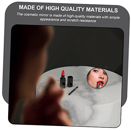 Fomiyes 1Pc Suction Cup Magnifying Glass Round Mirror Travel Makeup Mirror Suction Cup Magnifying Mirror Magnifying Mirror 10X Handbag Mirror Small Travel Makeup Mirror Silver Mirror Black #TOP6