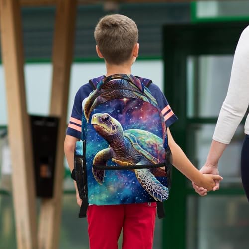 Sac à dos galaxie tortue avec trousse Art Starry Sky pour collège et lycée - 6
