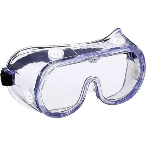 KeeboMed Chemical Splash/Impact Safety Goggle, Soft, Adjustable 1 -Pack. Anti-Fog Protection, Clear Lens, Wide-Vision, Adjustable Chemical Splash Eye Protection Soft Lightweight Eyewear Cover