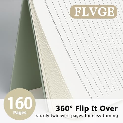 Carnet de motivation premium à spirales couverture rigide verte
