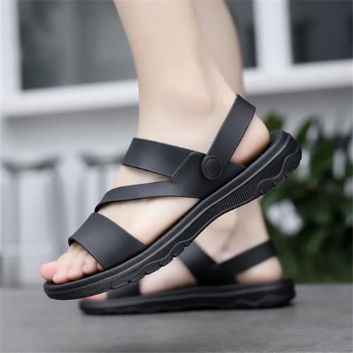 Men’S Outdoor Slippers Comfortable Casual Beach Shoes Non-Slip Leisure Roman Style Breathable Slip-On Sandals2