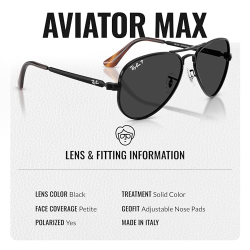 Ray-Ban RB3925 AVIATOR MAX Pilot Shaped Sunglasses for Men & Women with Official RAYBAN Eyewear Kit4
