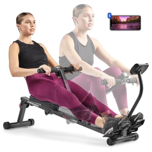 Sunny Health & Fitness Máquina de Remo Compacta y Ajustable, Equipo de Ejercicio Cardiovascular con 12 Niveles de Resistencia para Entrenamientos Corporales Completos y Opcional SunnyFit App Gratuita