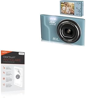 BoxWave Screen Protector Compatible with Saneen 4K Kids Camera - ClearTouch Anti-Glare (2-Pack), Anti-Fingerprint Matte Film Skin