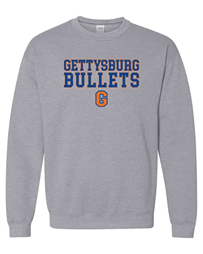 Gettysburg College G Unisex Crewneck Sweatshirt - Gettysburg Bullets Apparel